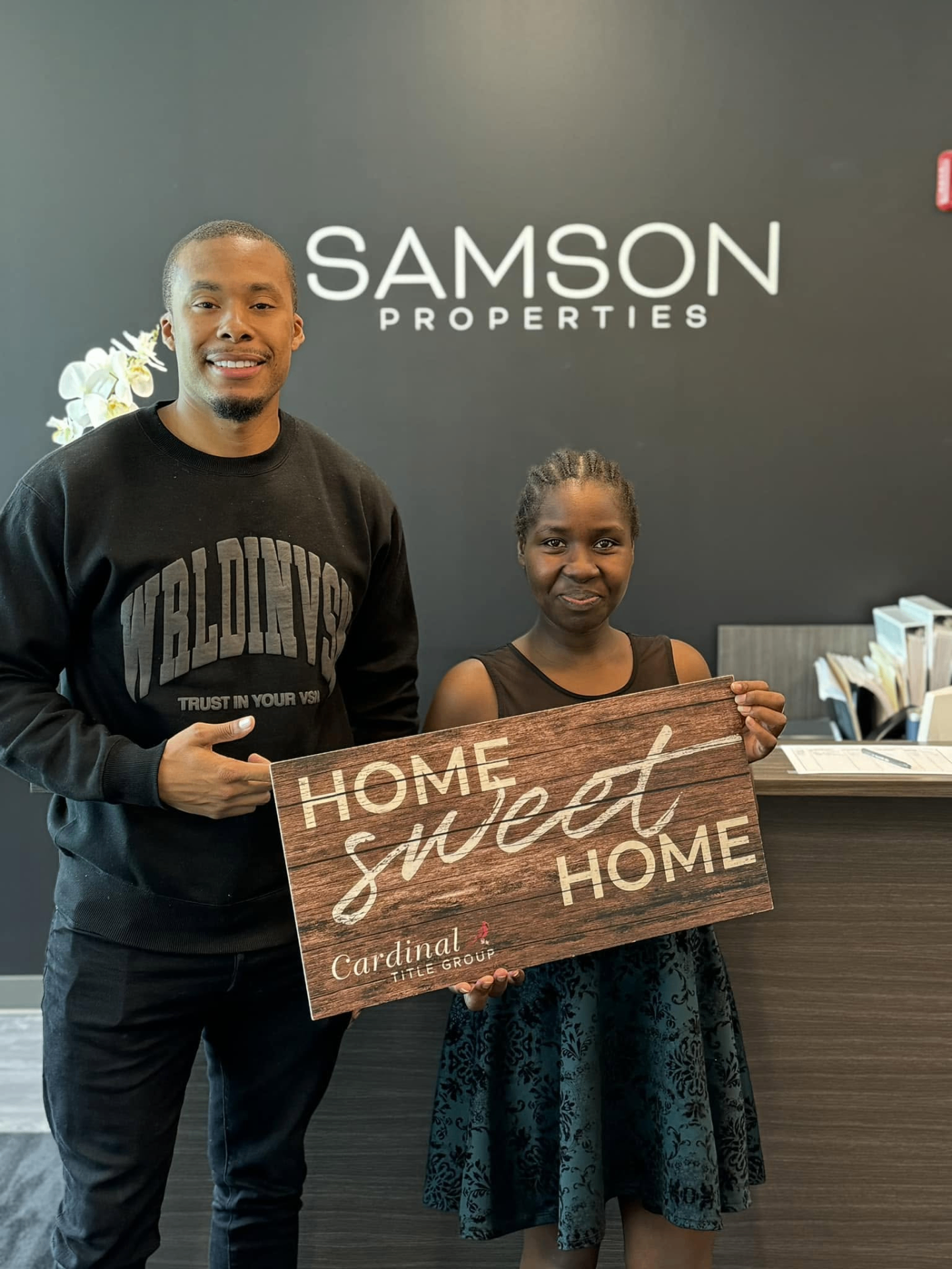 Welcome Home — First-time buyer · Samson Properties closing